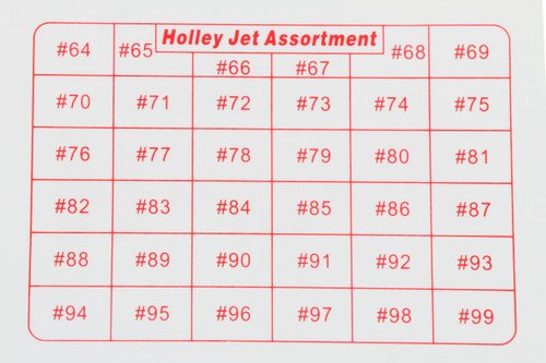 Holley Carb Jet Assortment Kit 36-181