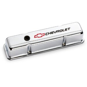 Small Block Chevy Tall Chrome Valve Covers BOWTIE PFM141-905